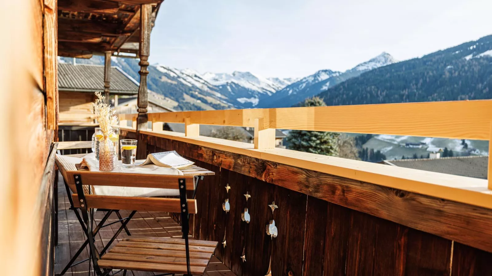 Tirola Hütte-Aussicht Winter