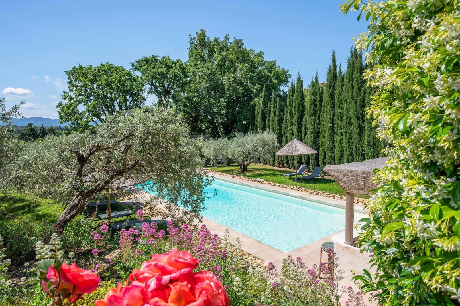 Le Mas Elaïa  votre havre familial avec piscine privée-Piscine