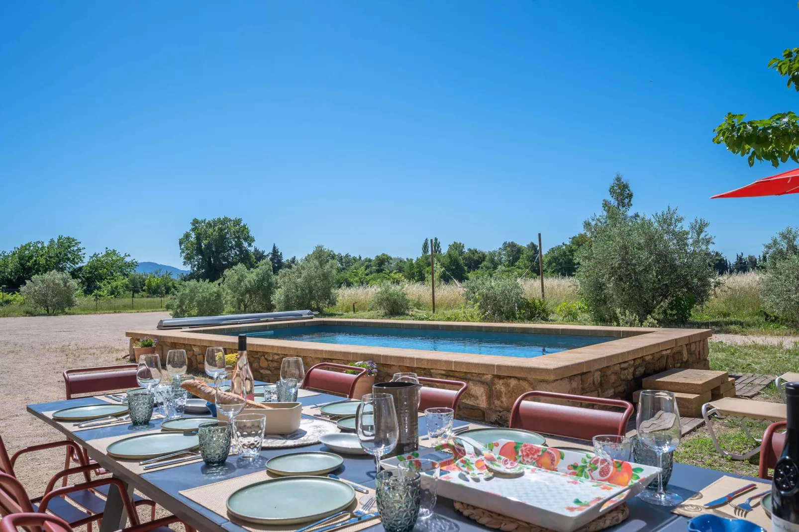 Mas du Mûrier-Piscine