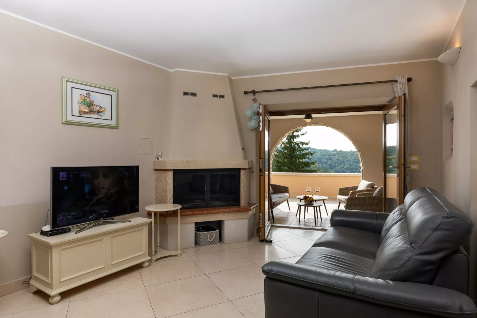 Villa Beram-Living room