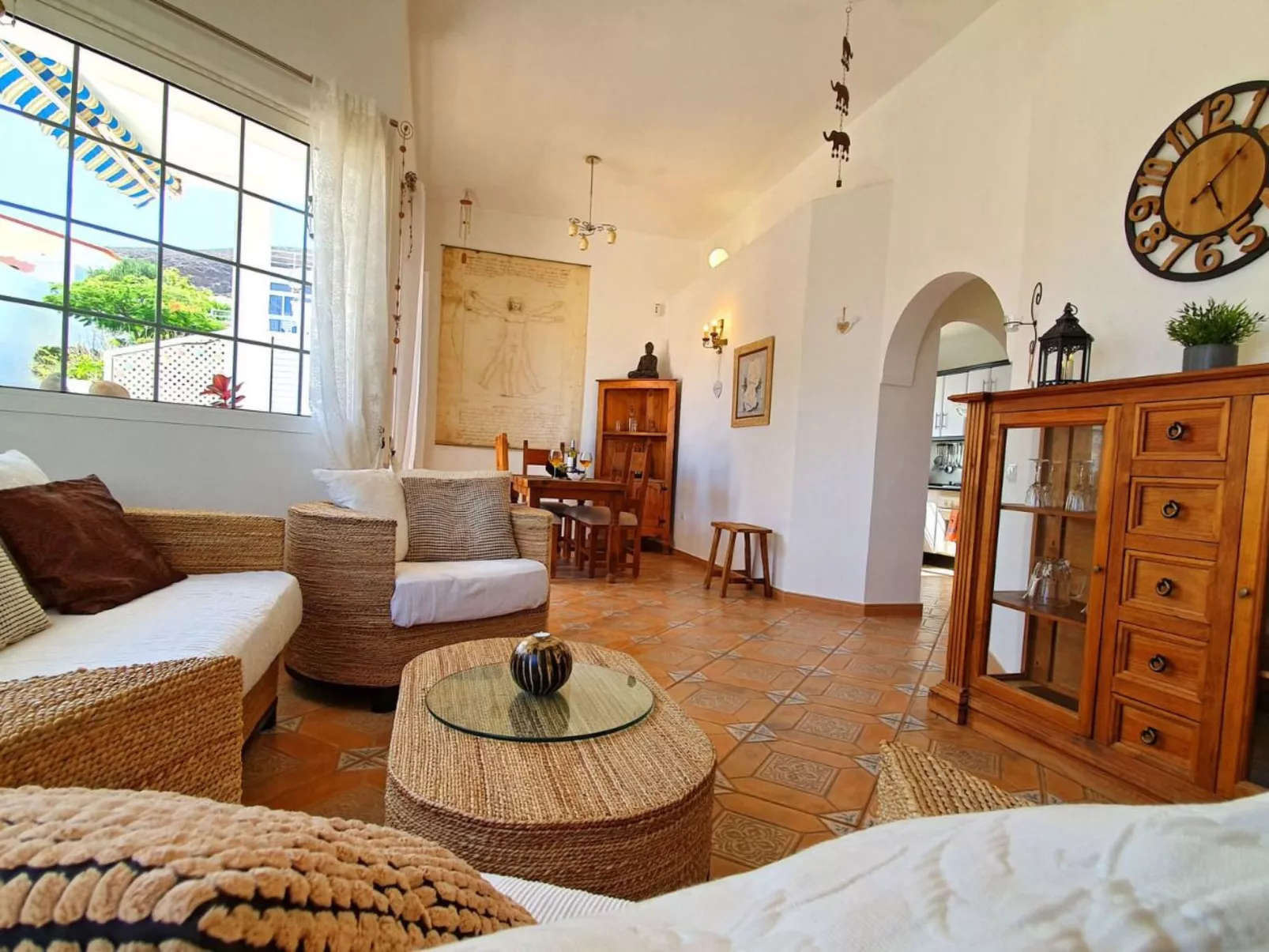 Gemütliches Ferienhaus in Tarajalejo mit Großem Garten und Meerblick - Image-tags.info