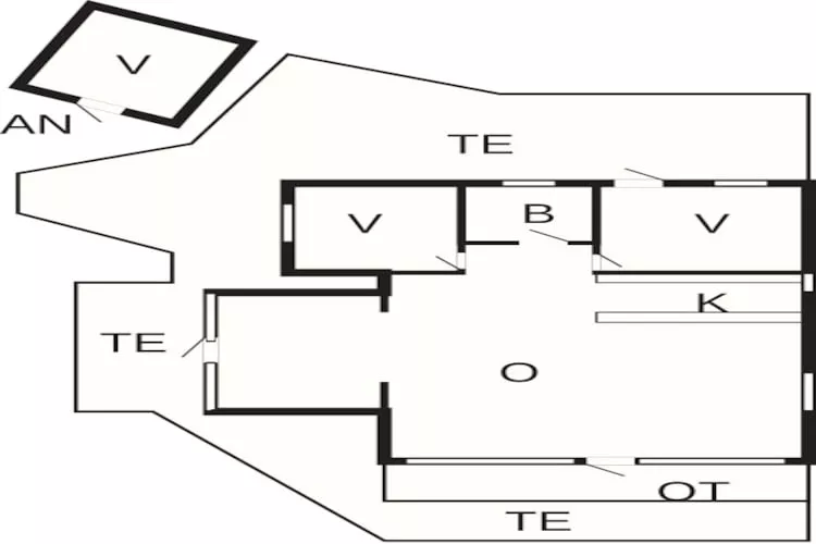 Modern Cabin by the Beach - By Traum Ferienwohnungen-Floor plan