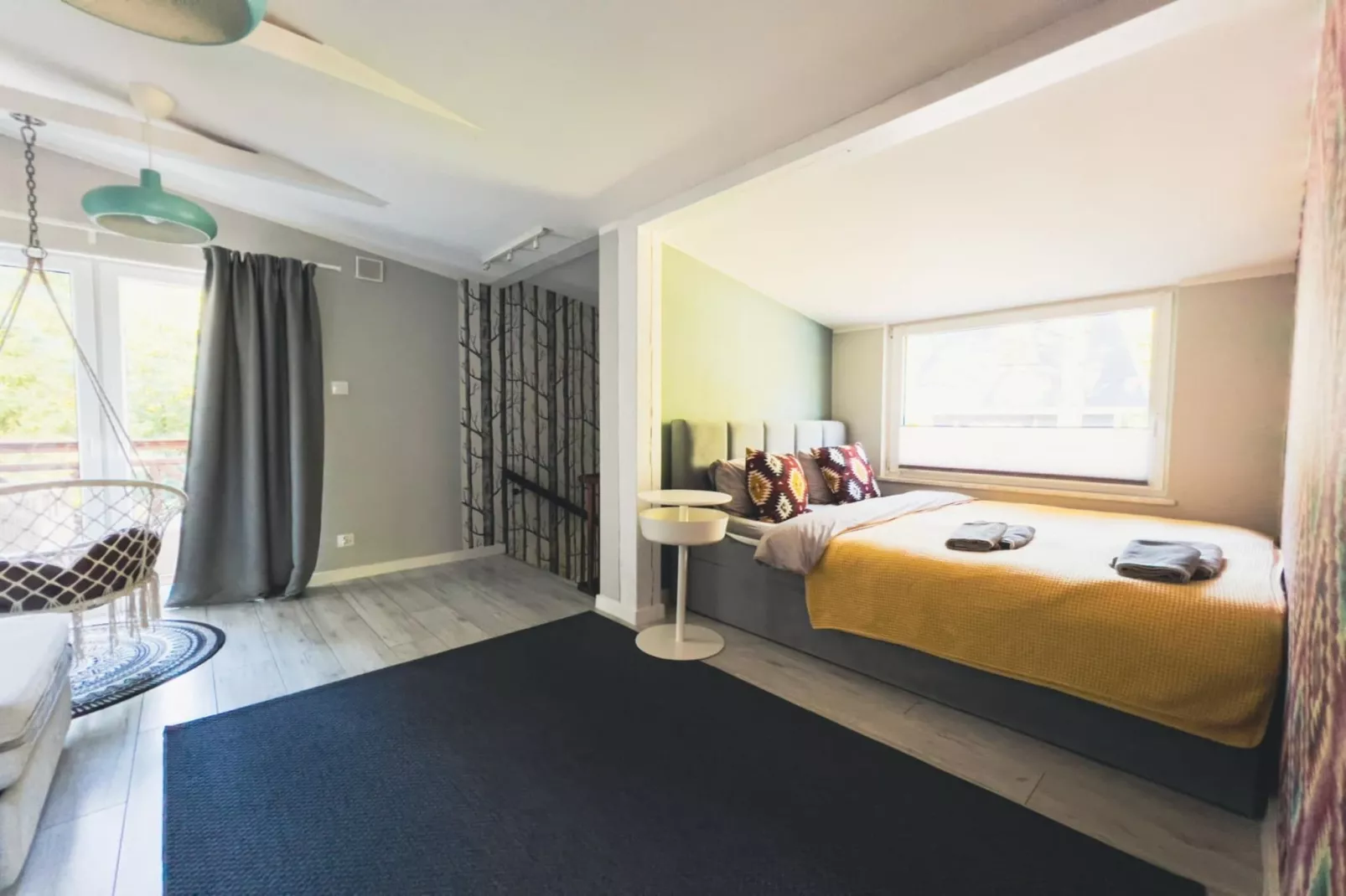 Dom w Starych Czaplach z domkiem na drzewie-Bedroom