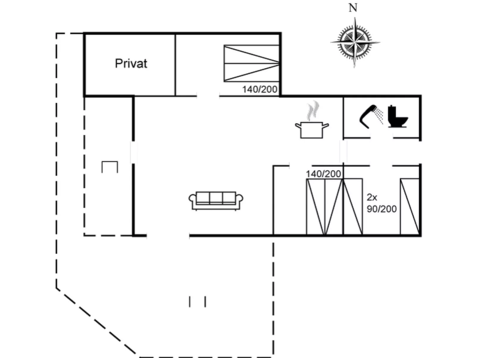 "Essi" - 300m from the sea-Inside