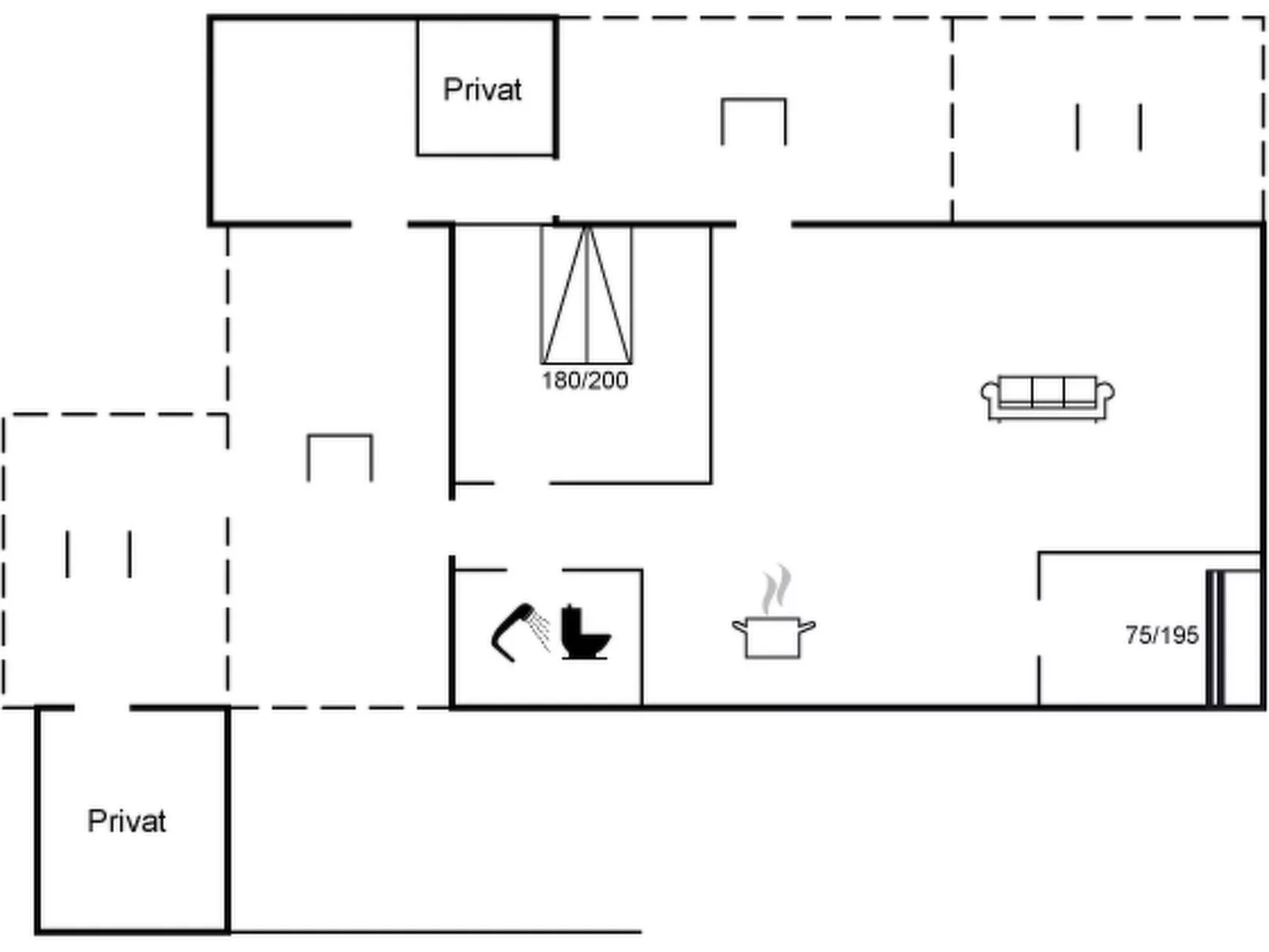 "Sada" - 30m from the sea-Dedans