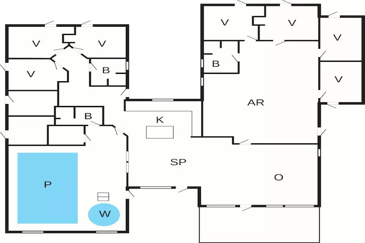 5 star holiday home in Glesborg-Floor plan