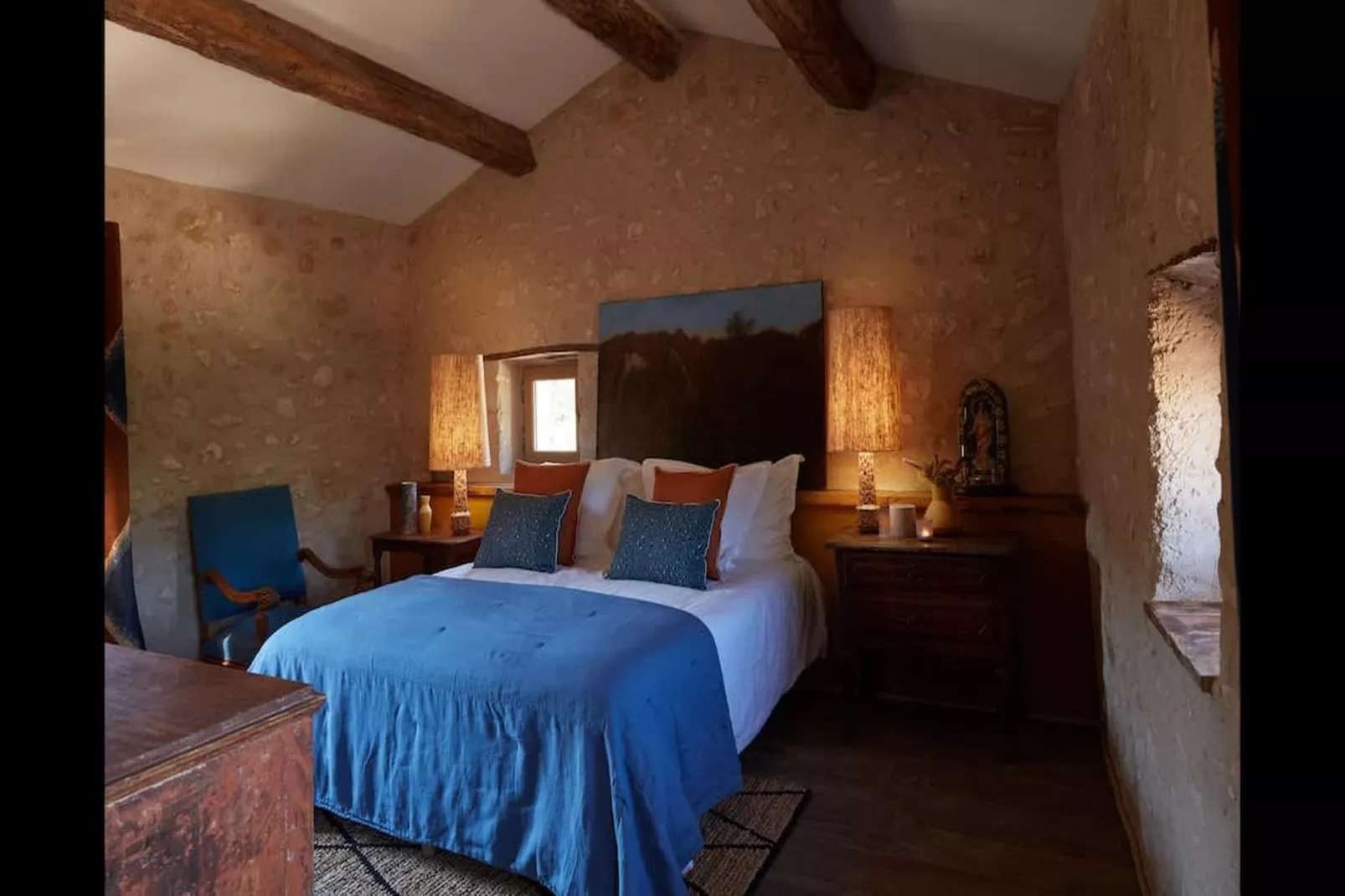 Villa de charme confort au milieu des vignes du Lubéron-Schlafzimmer