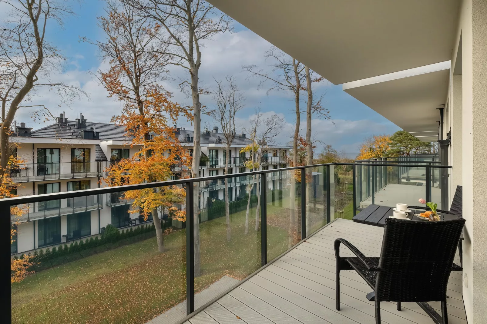 Apartament Szczecińska 3/B210 Niechorze - Terrasse / balcon