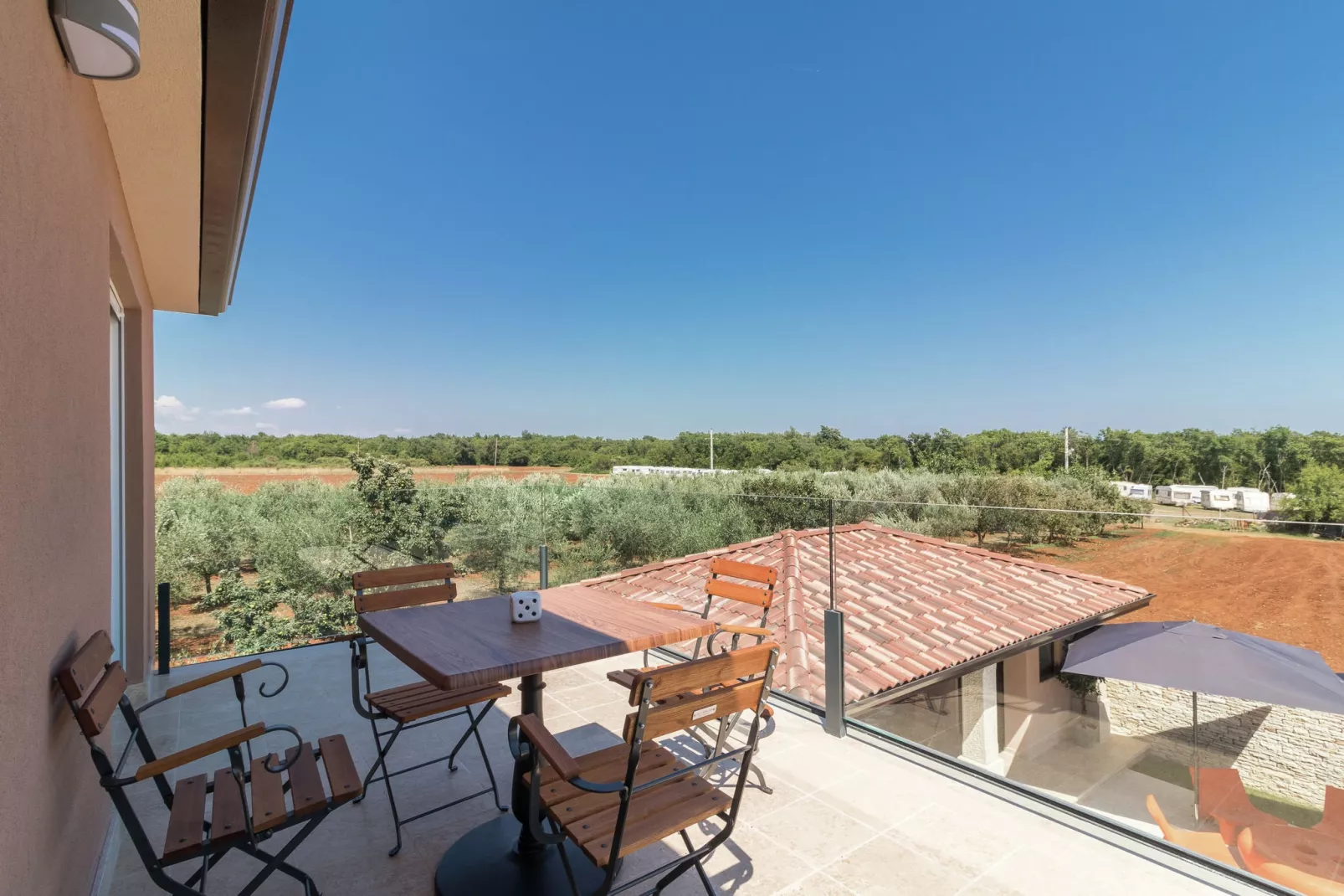Villa Istrakamen-View summer