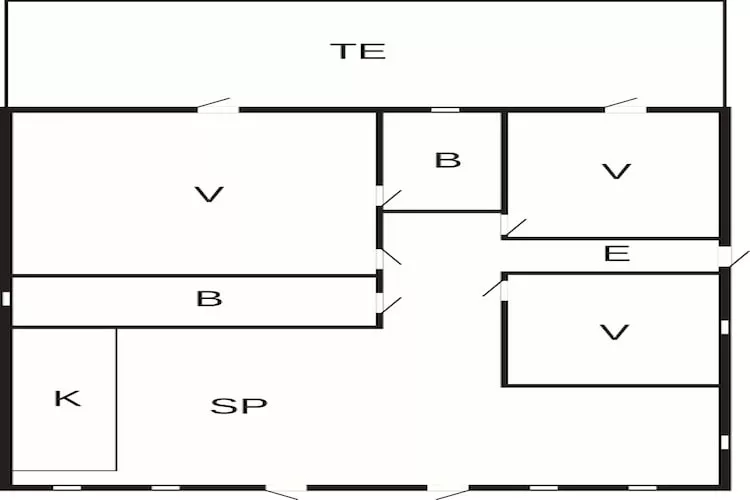 4 Sterne Ferienhaus in Væggerløse - Grundriss