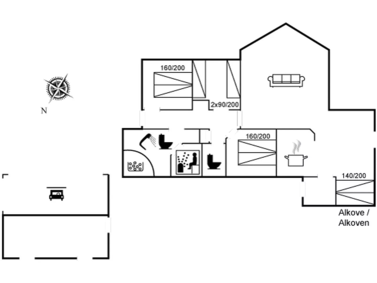 "Garth" - 50m from the sea - Dedans
