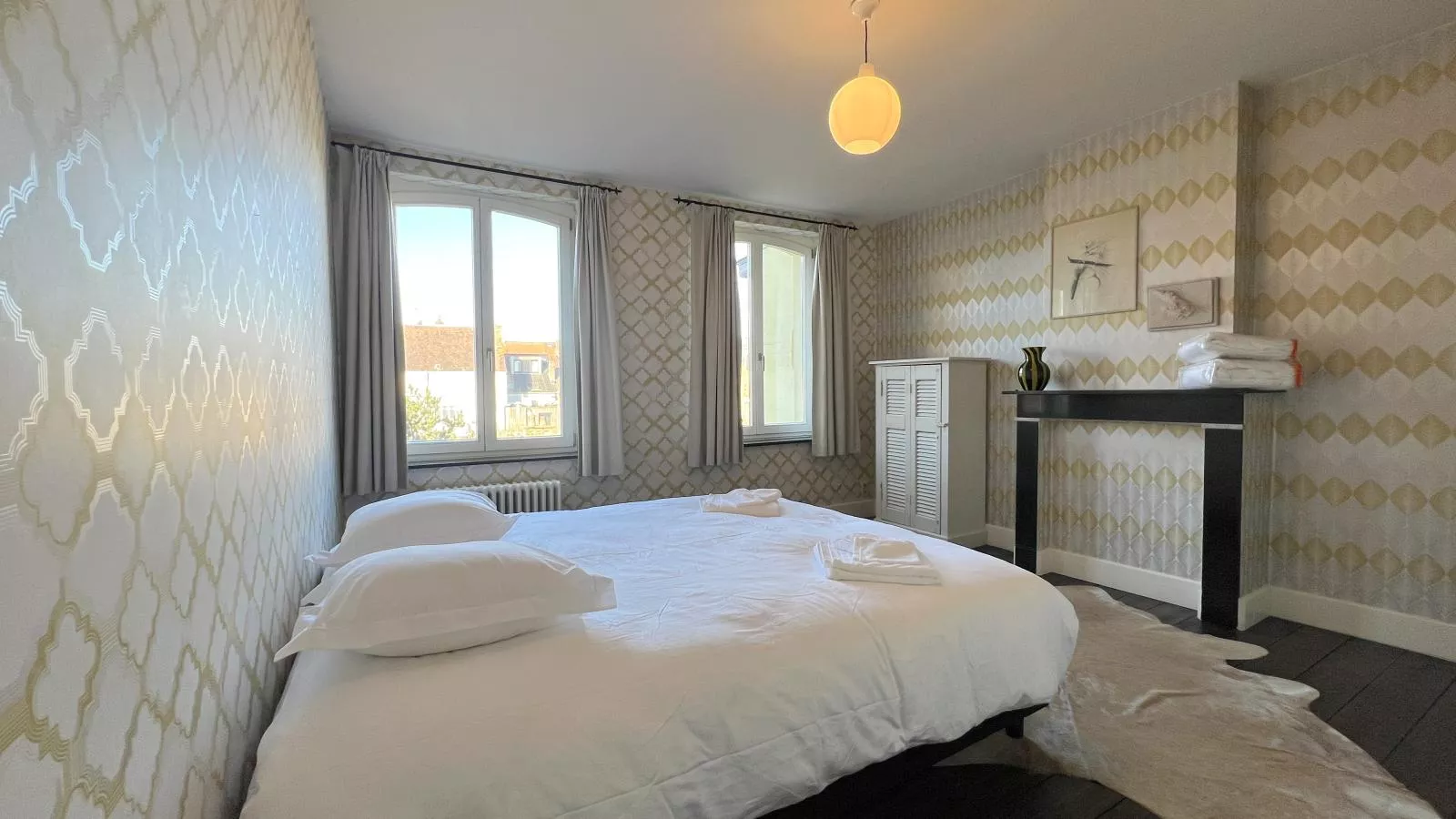 La Maison Bleue Ronse - Schlafzimmer