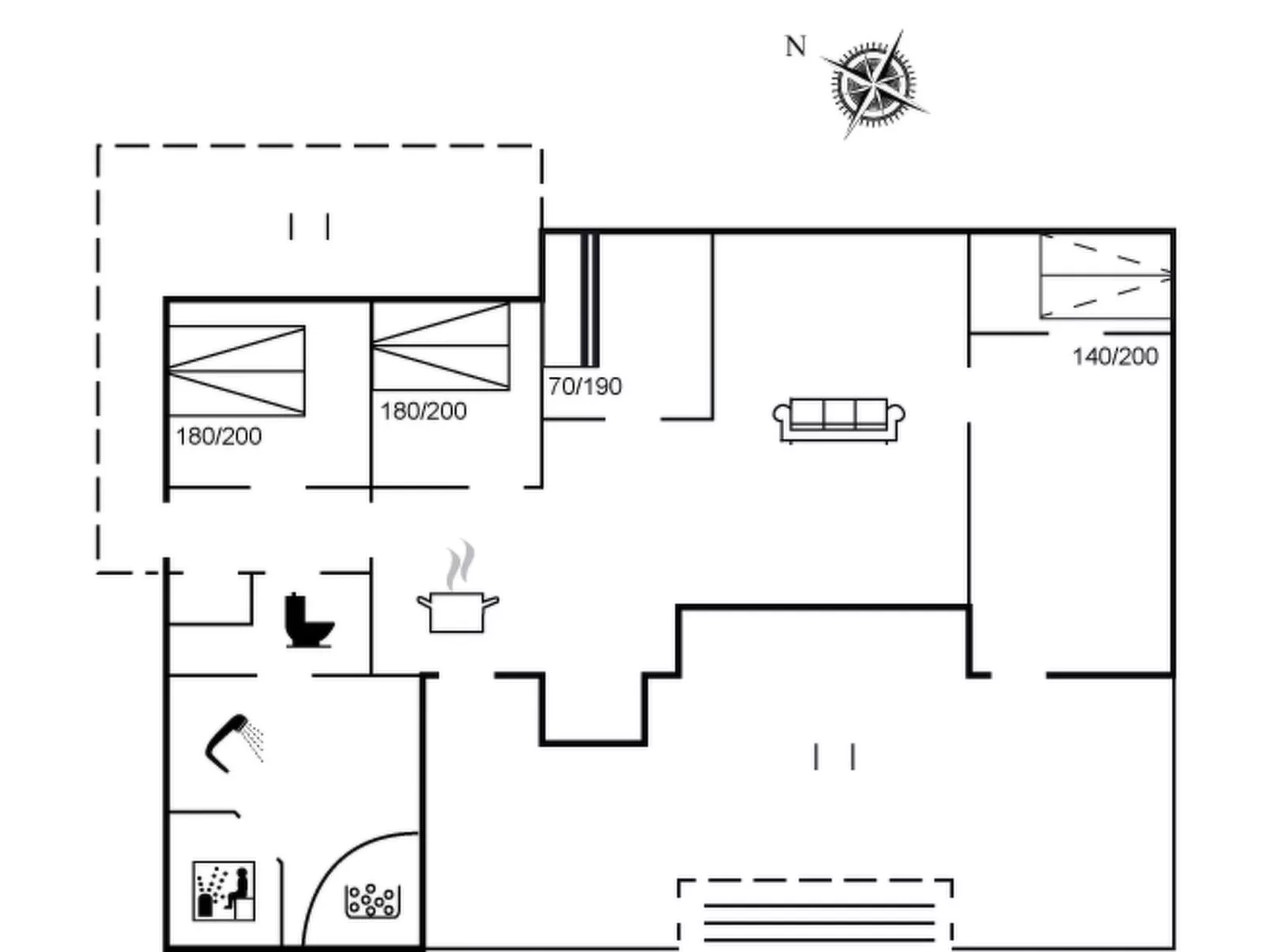 "Eeske" - 1km from the sea - Inside