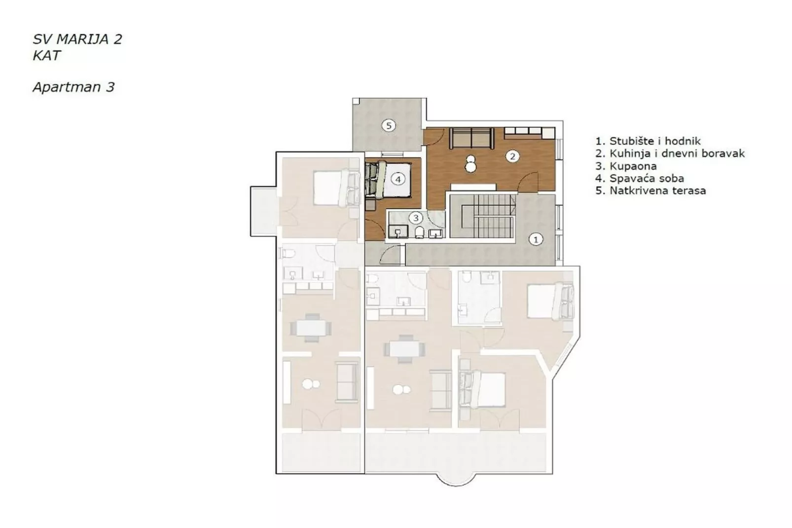 Sv Marija 2 - Ferienwohnung 3 - Typ 4 - Floor plan