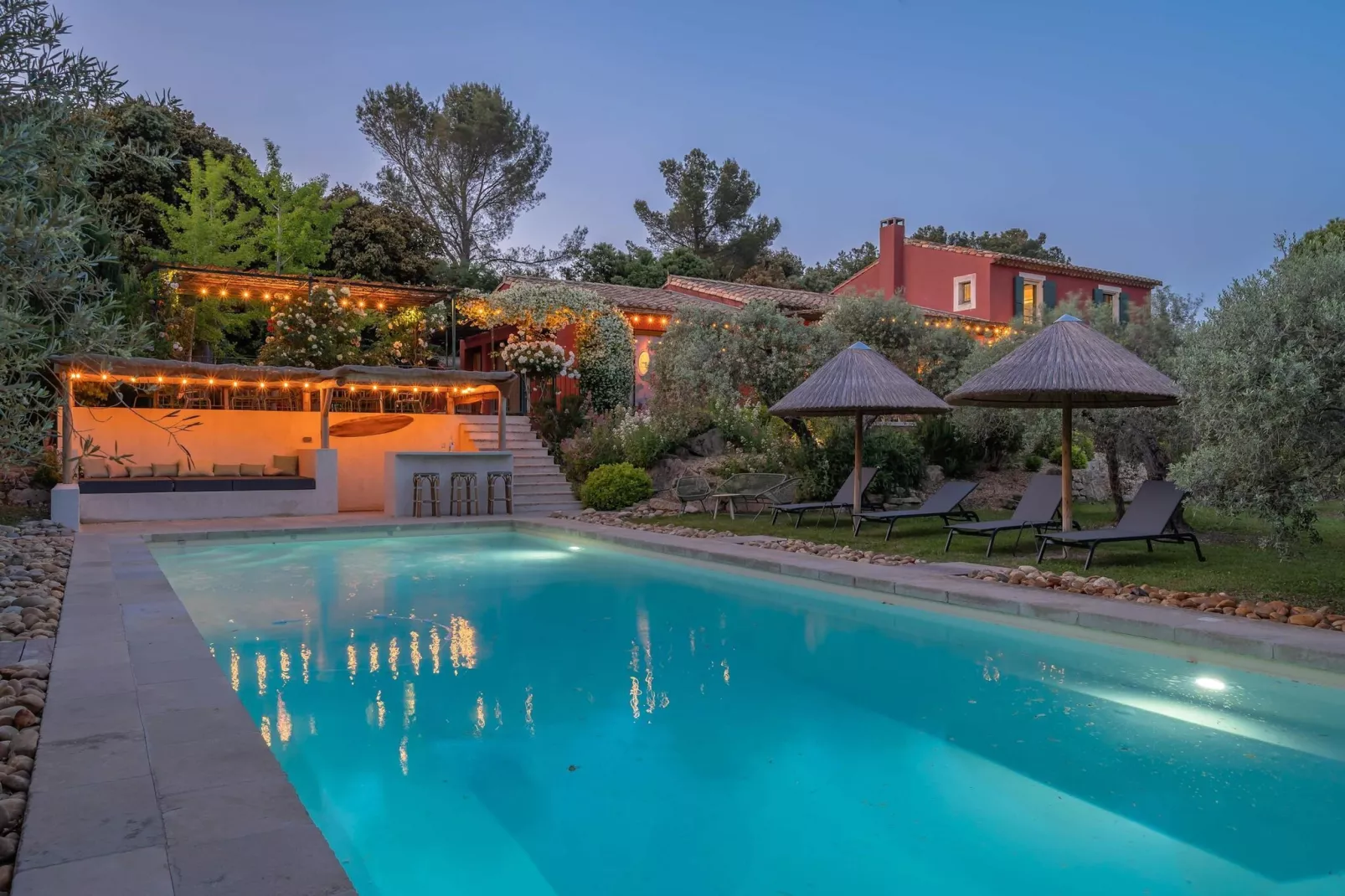 Le Mas Elaïa  votre havre familial avec piscine privée-Piscine