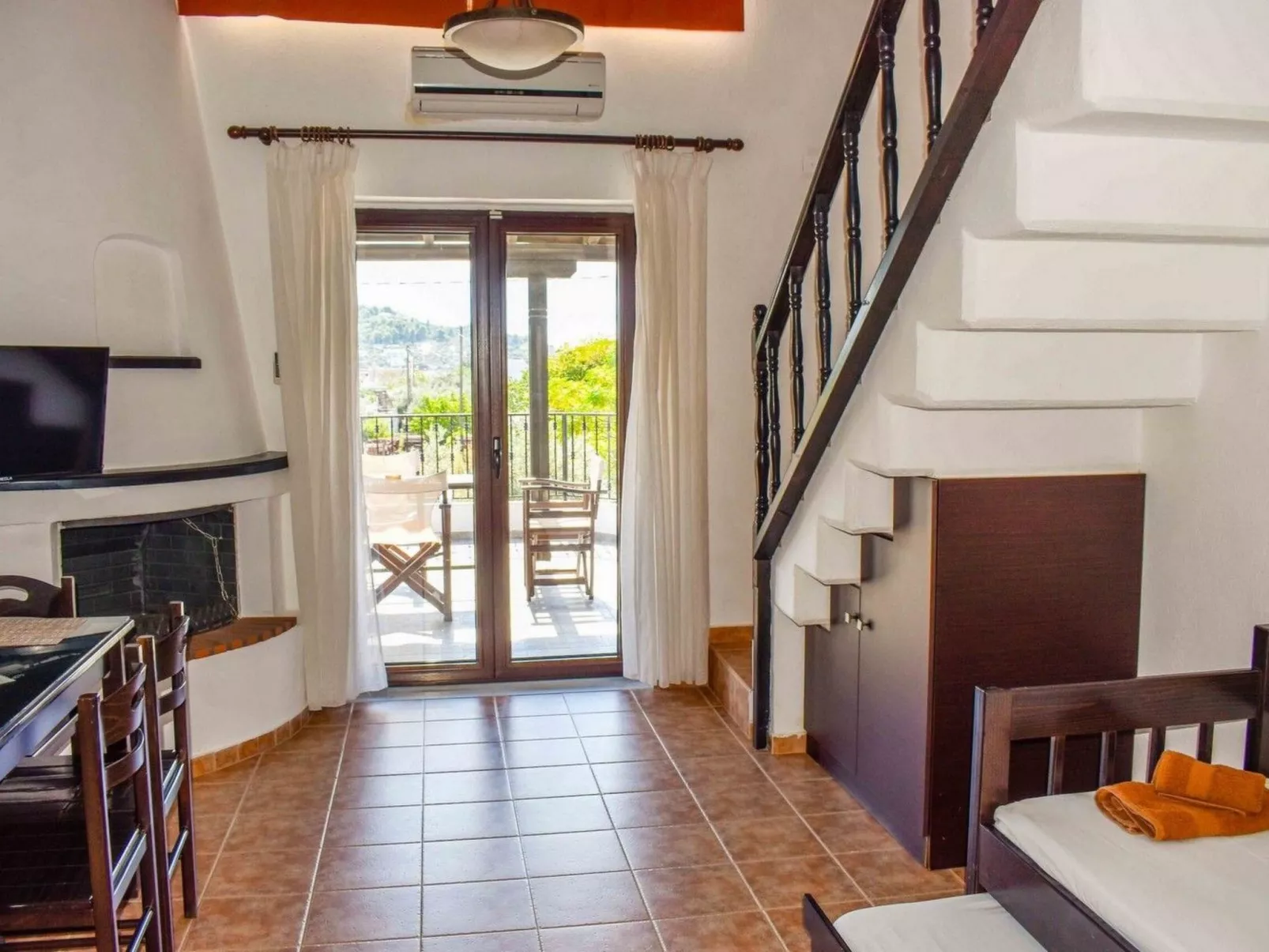 Skiathos Ferienhaus - Drinnen