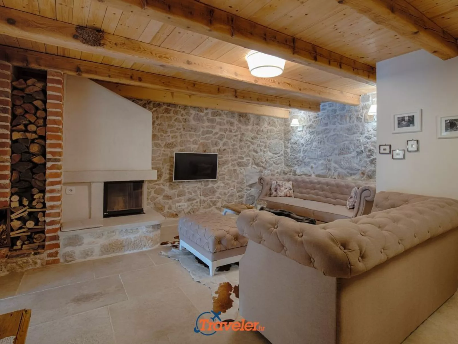 Schöne Steinvilla mit beheiztem Pool und Sauna - Image-tags.info