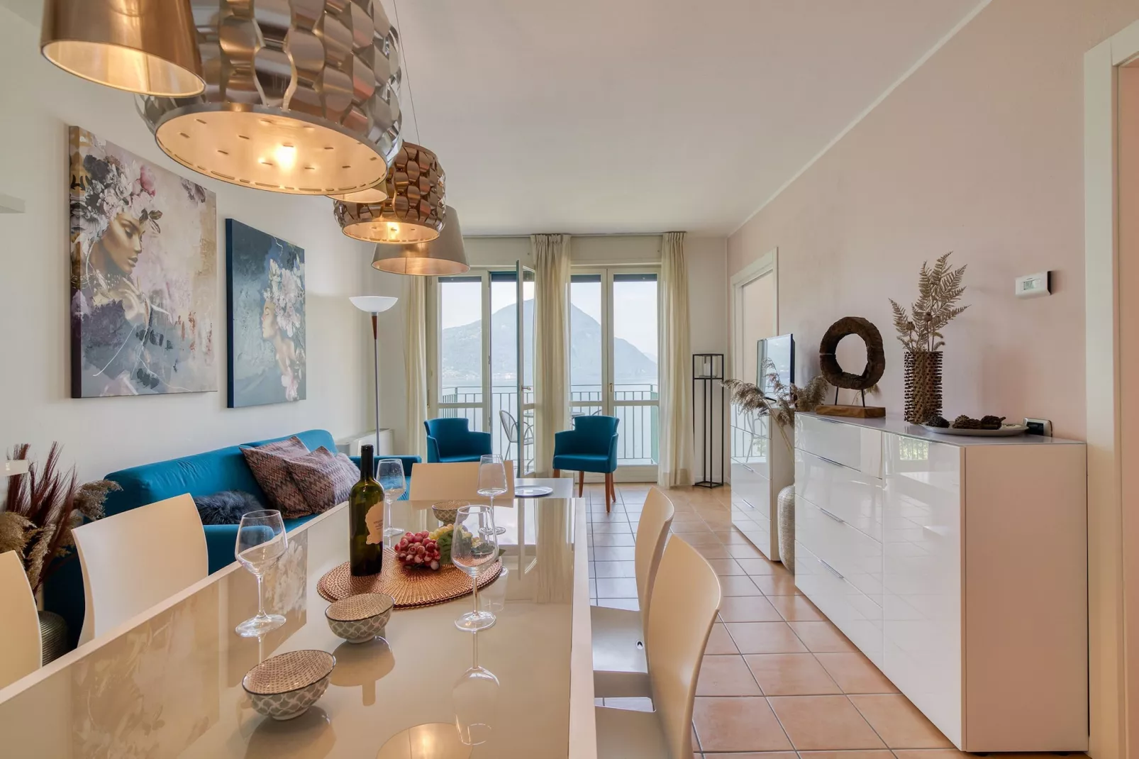 RESIDENCE PORTO LETIZIA - PALACE-1ROOM APT 4 PAX LAKE VIEW DELUXE 8206 - P1LD4 - Esszimmer