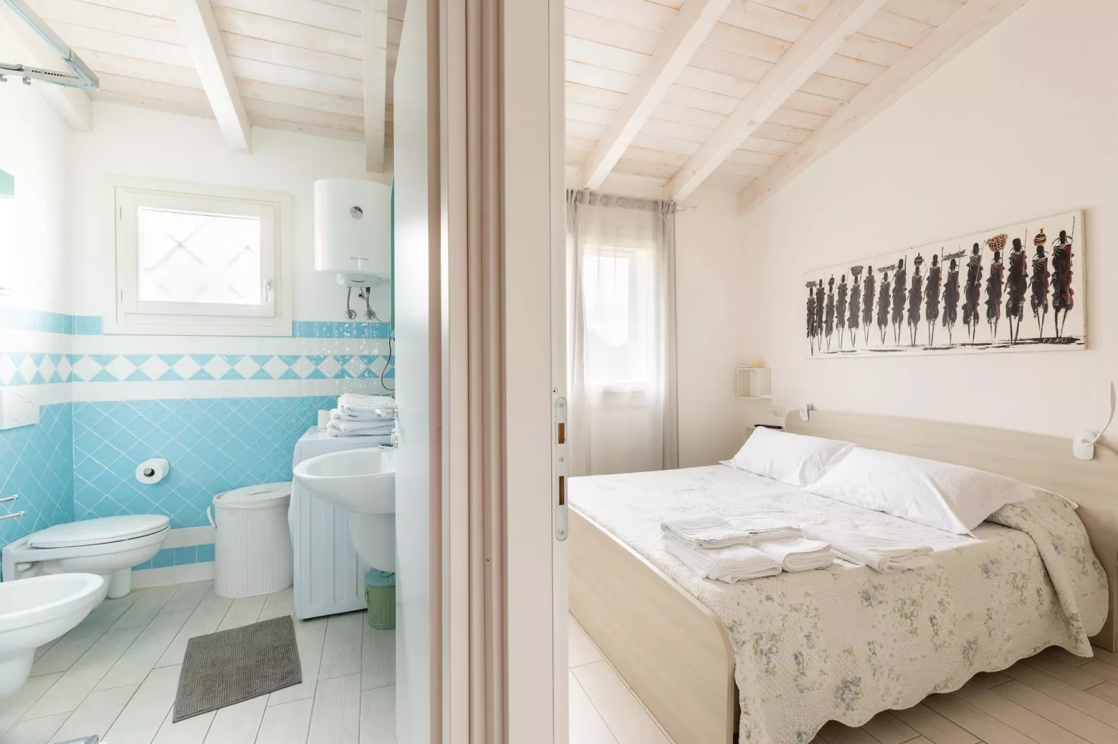 ATTICO BADESI CON PISCINA - Schlafzimmer