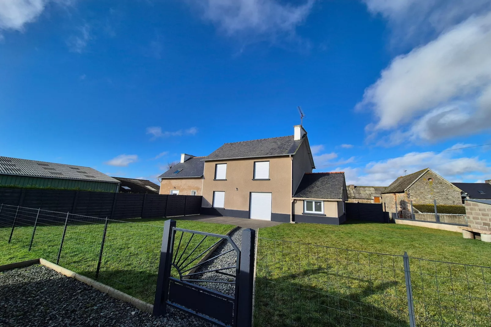 Gîte "Yvonne" à Plurien - Garten Winter