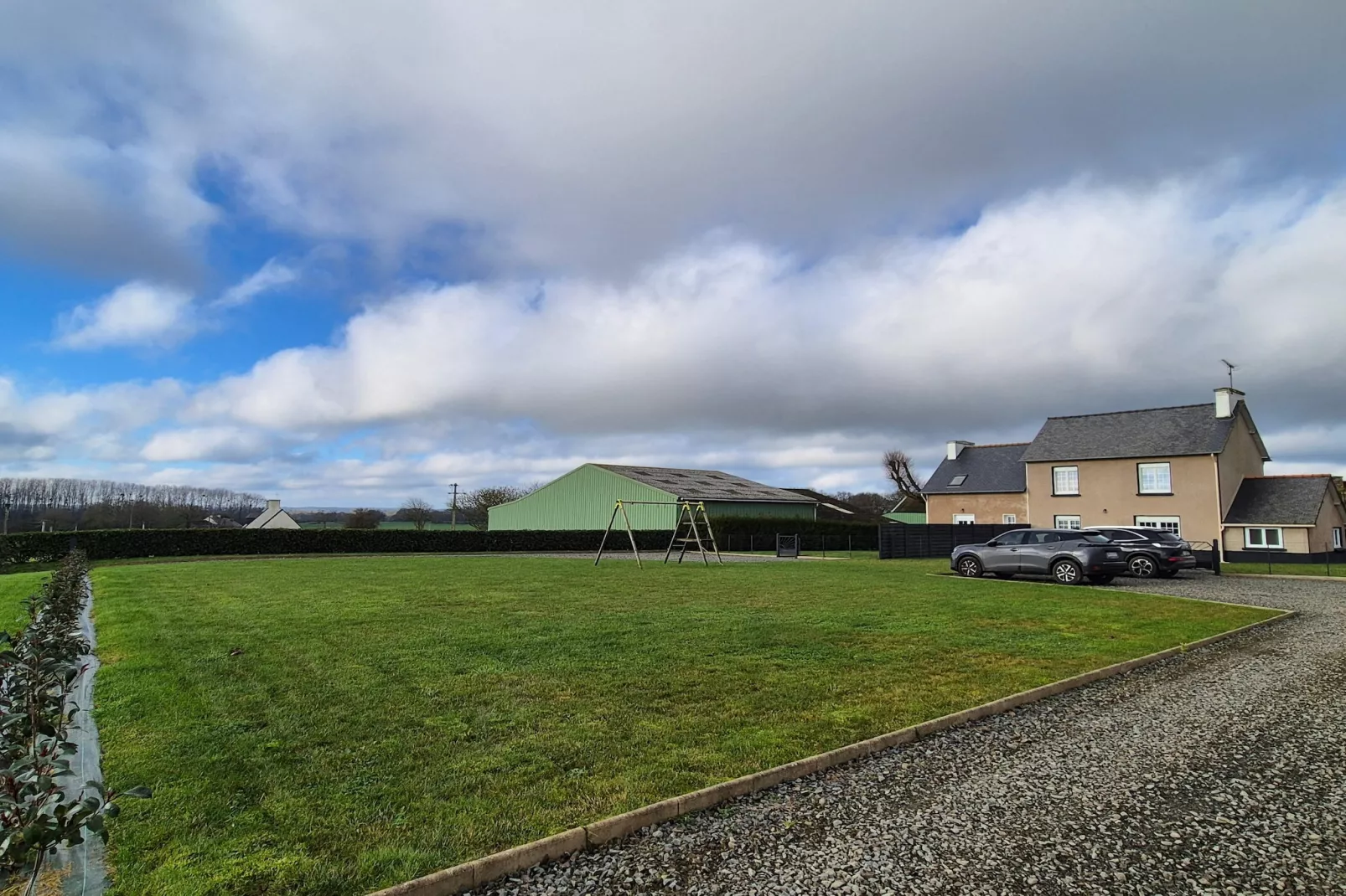Gîte "Louis" à Plurien - Jardin en hiver