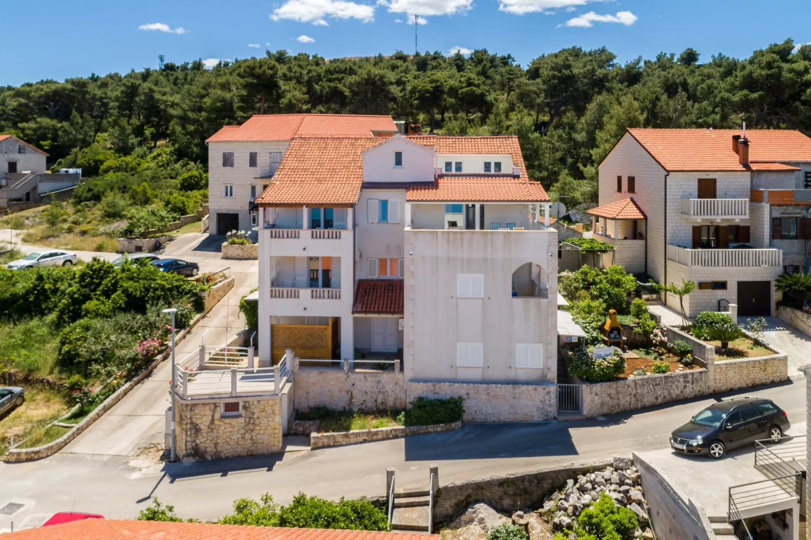 Sunset view apartment - One bedroom apartment with balcony and sea view-Outdoor