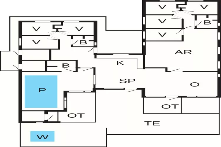 5 Sterne Ferienhaus in Idestrup-Grundriss