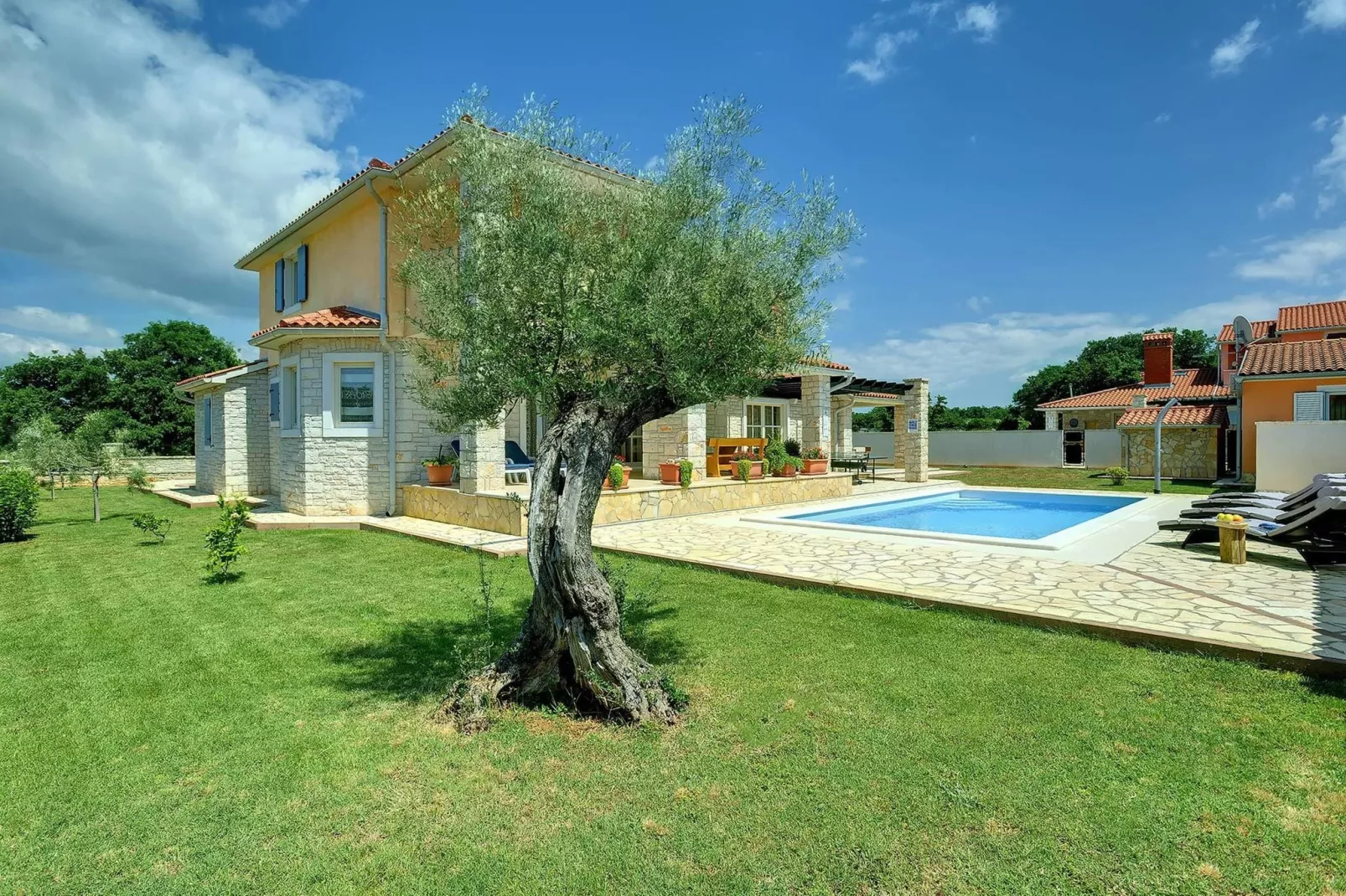 Villa Golubovo-Gardens summer