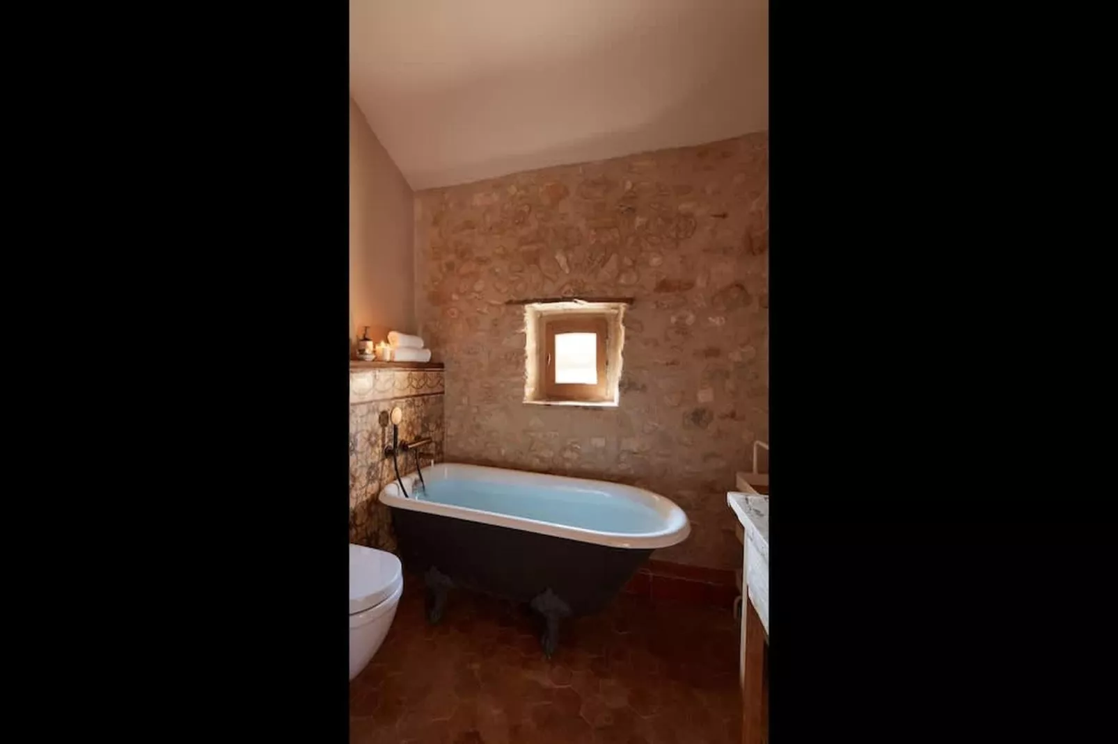 Villa de charme confort au milieu des vignes du Lubéron-Badezimmer