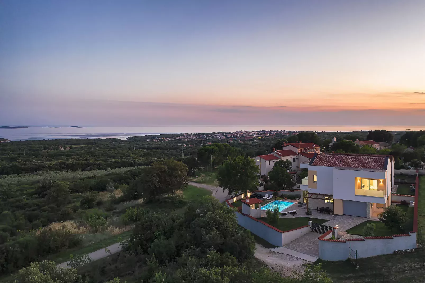 Villa White-Exterior summer