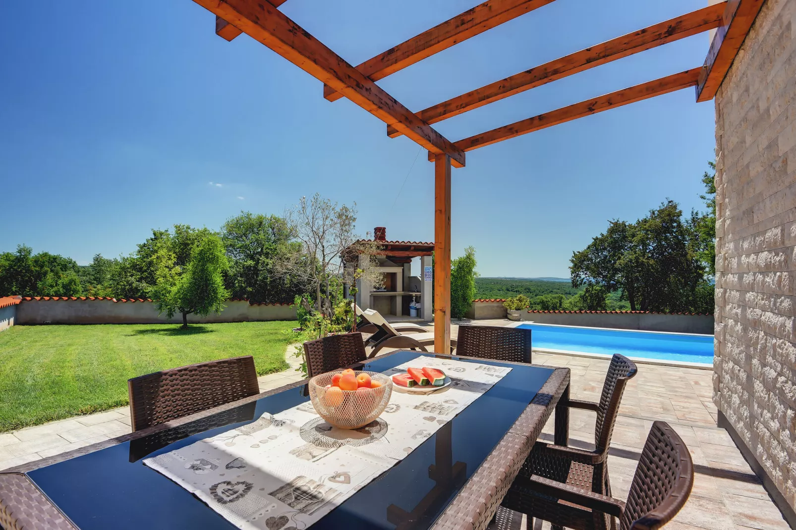 Villa White-Terrace balcony