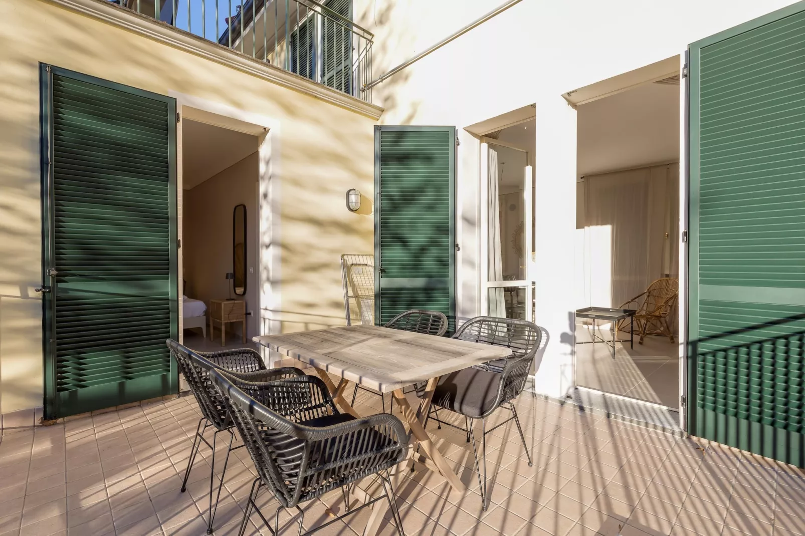 RESIDENCE PORTO LETIZIA - VILLAS-BILOCALE 4 PAX VISTA LAGO PLUS 8215 - V1LP4 - Terrasse/Balkon