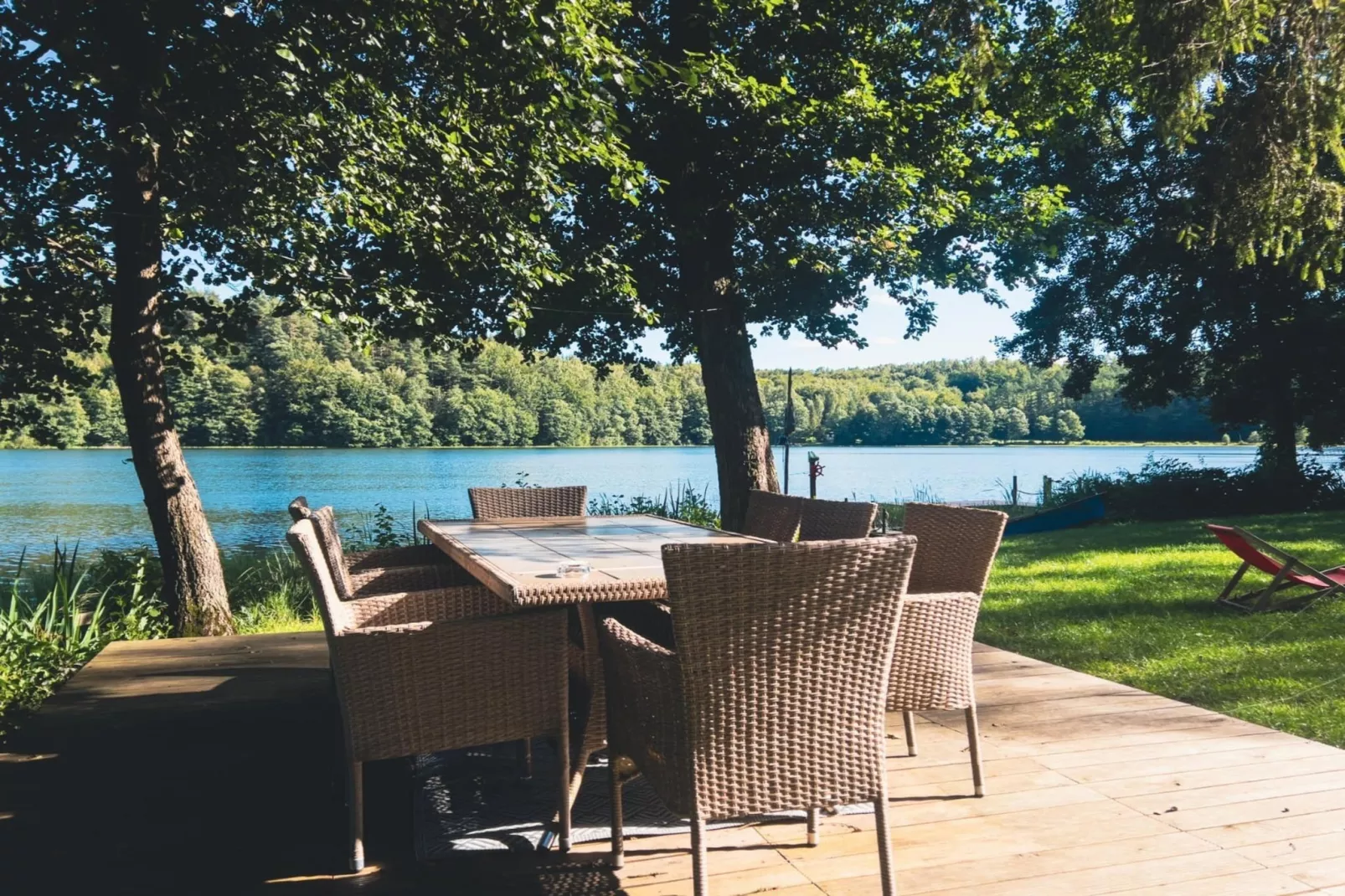 Dom w Starych Czaplach z domkiem na drzewie-Terrace balcony