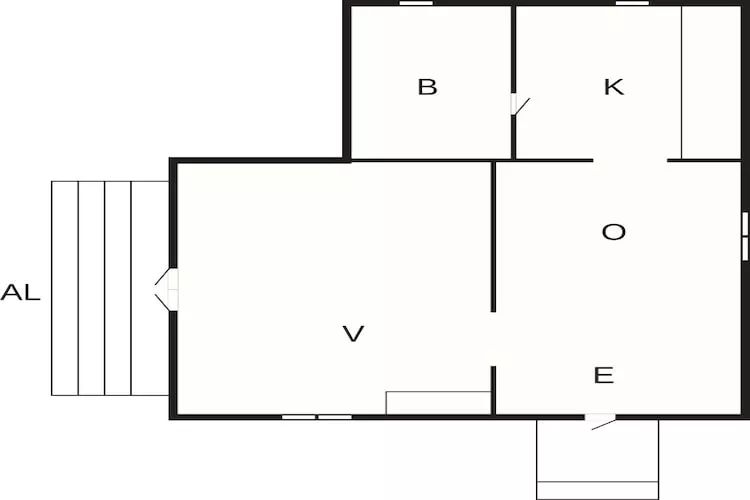 3 Personen Ferienhaus in Hunnebostrand-Grundriss