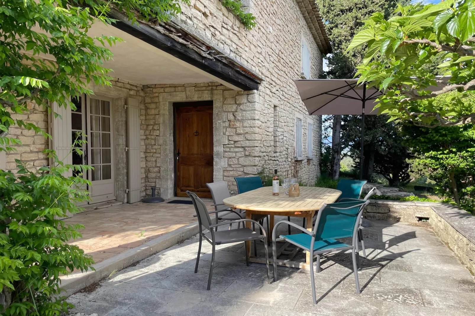 La Familiale - Maison provençale avec piscine et vue imprenable sur Gordes-Terrace balcony