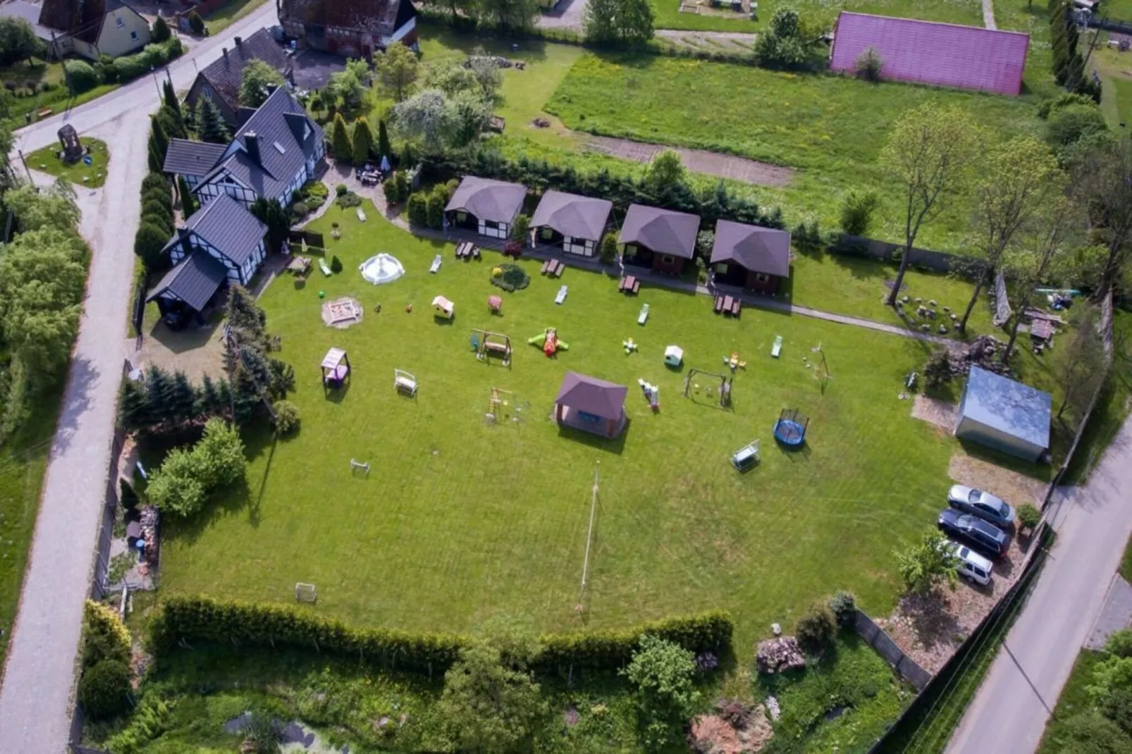 	Domki parterowe TYP A Łącko - Areas within 1km in summer