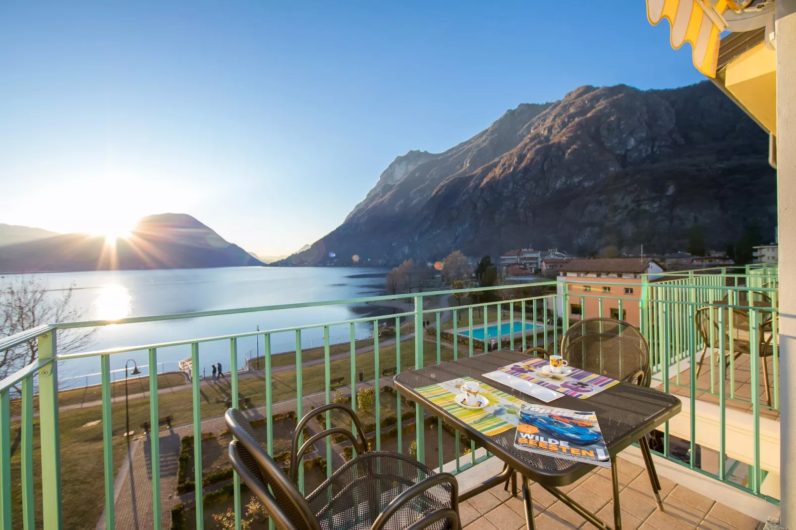 RESIDENCE PORTO LETIZIA - PALACE-2ROOM APT 6 PAX LAKE VIEW 8209 - P2LP6 - Terrace balcony