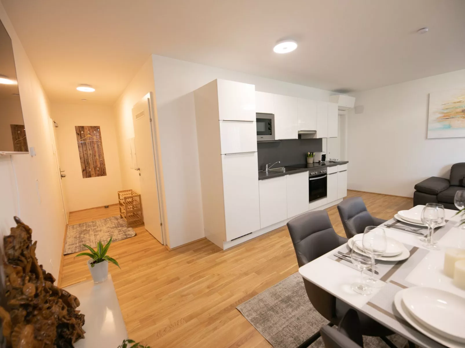 Moderne Wohnung in Kaisermühlen mit Garten und Panoramablick - Image-tags.info