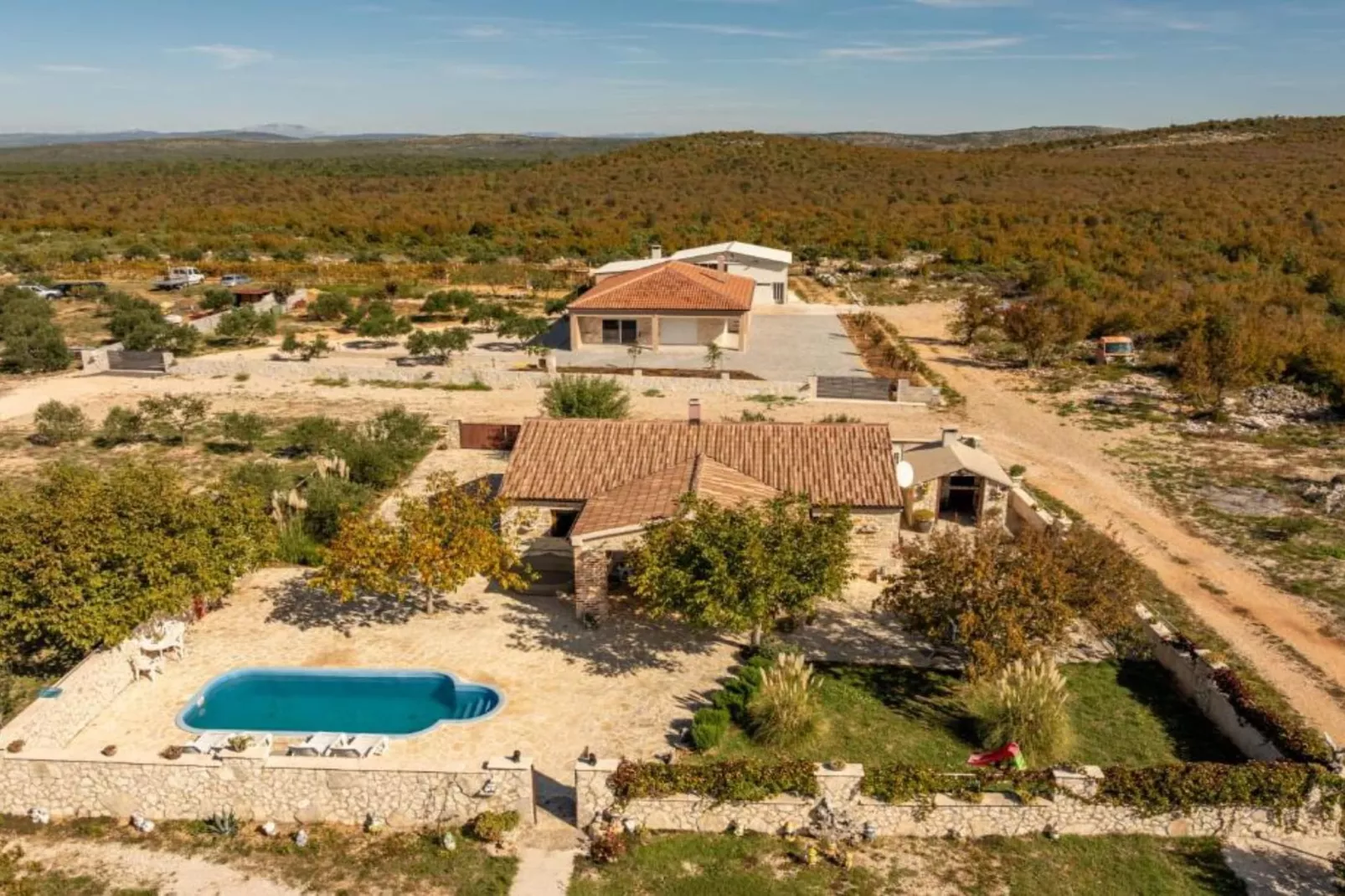 Holiday House Šimun - Three bedroom Holiday house with pool - View