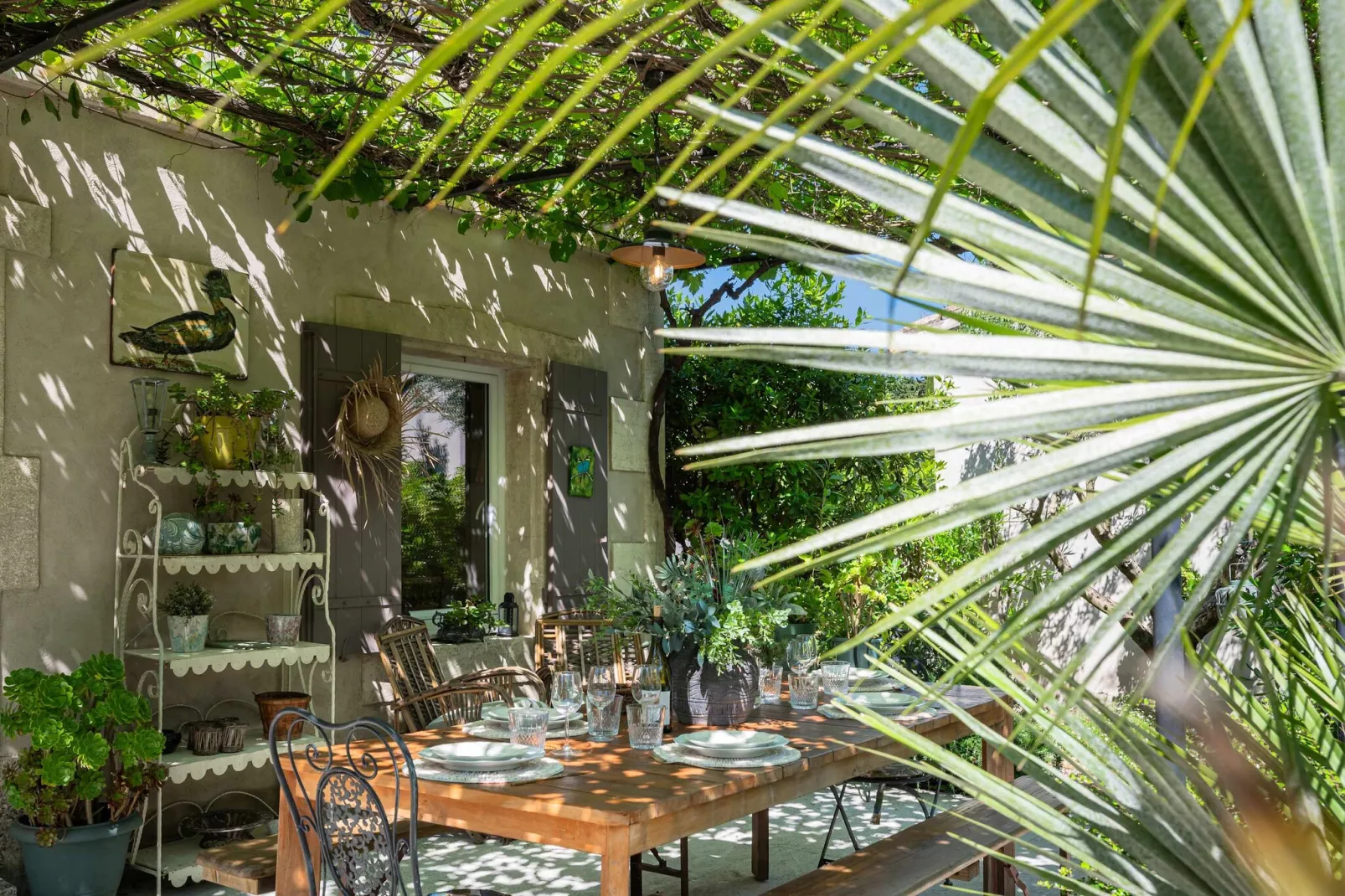 Mas authentique à Paradou Alpilles-Terrace balcony