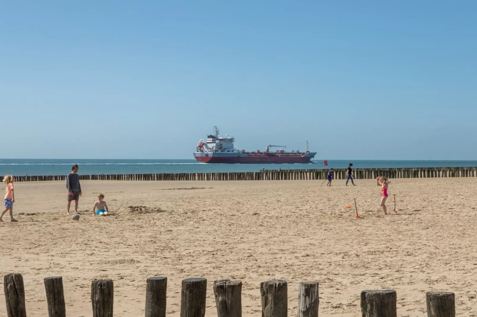 Strand Dishoek 345/346-Gebiete Sommer 1 km