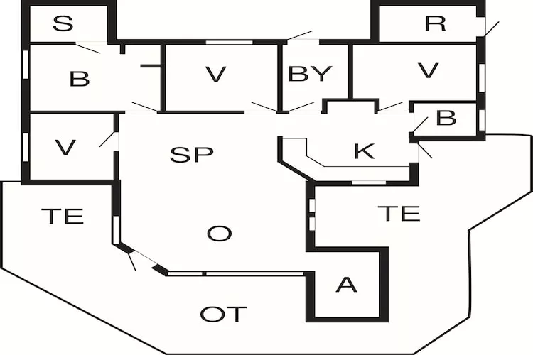 4 star holiday home in Hørve - Floor plan