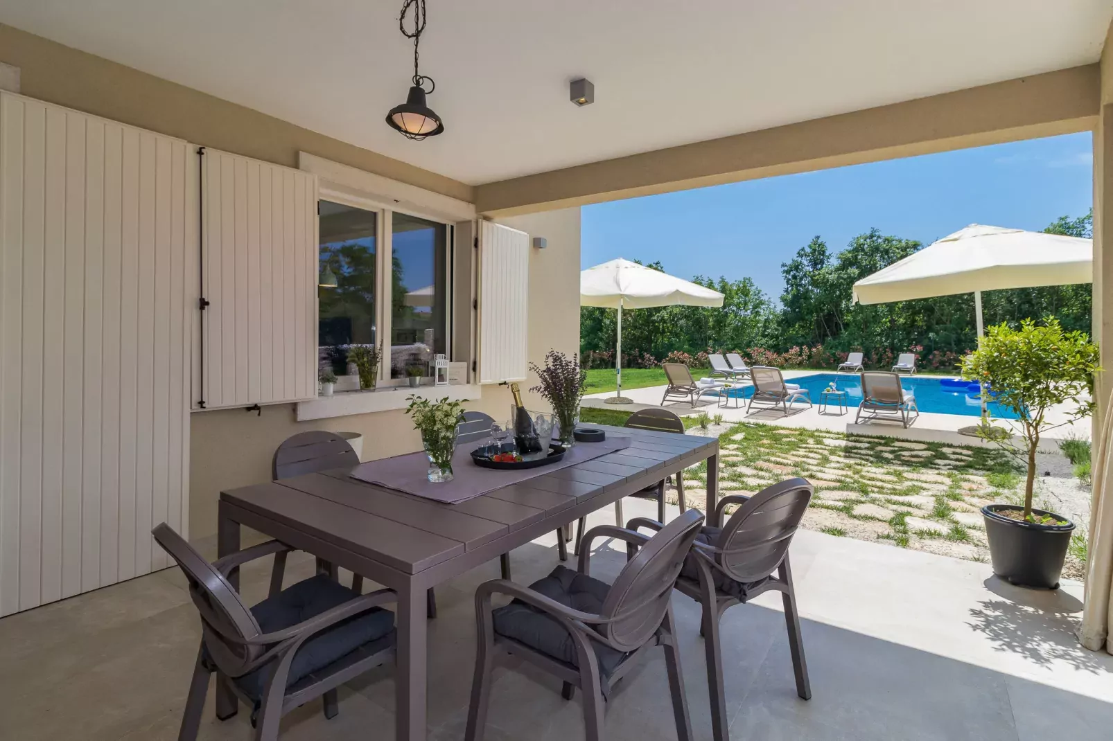 Villa My Koltrina-Balcon-terrasse