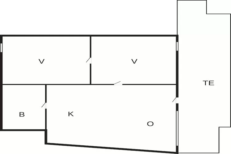Maison de vacances pour 4 a Eidsvåg - Plan