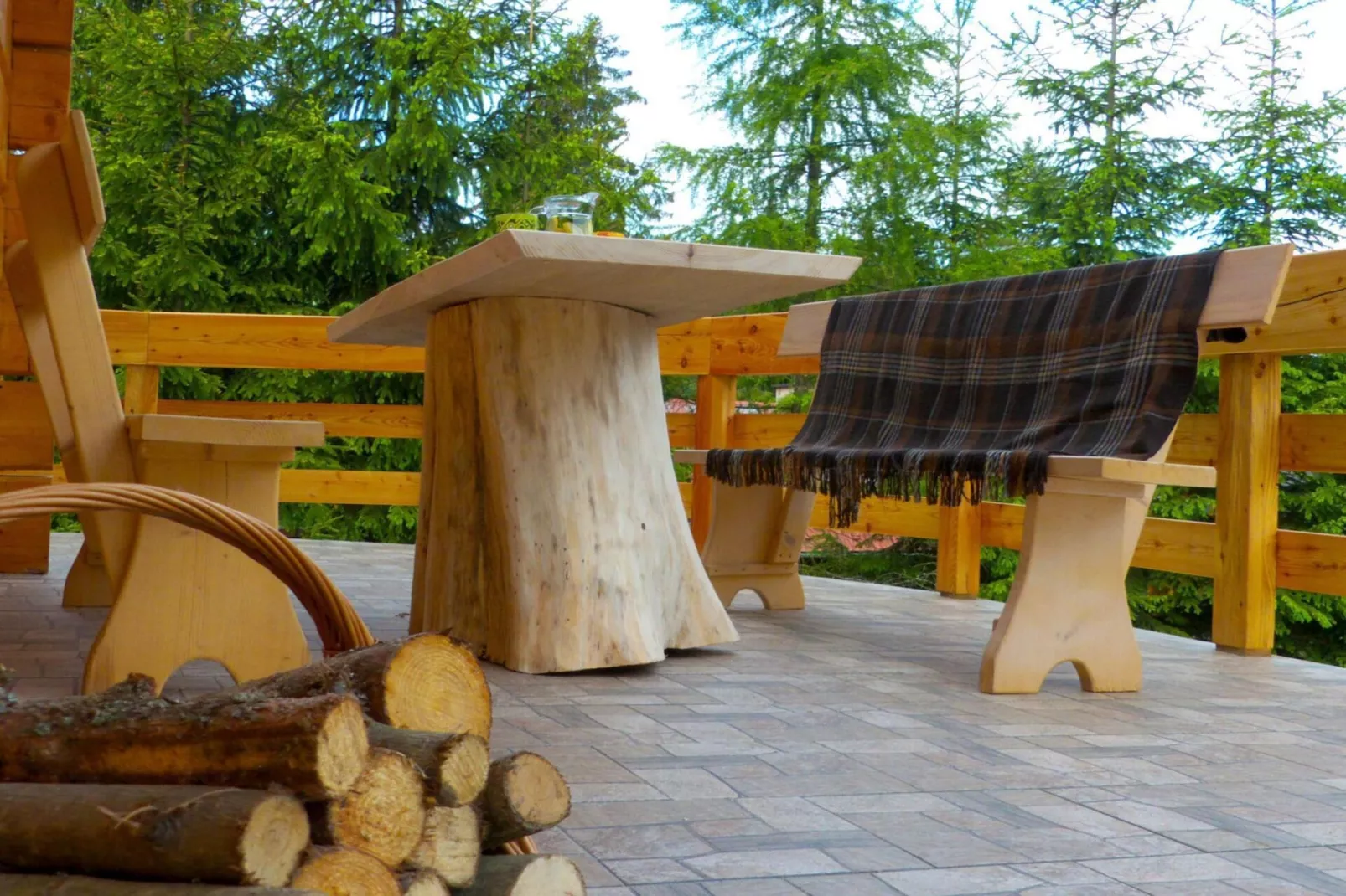 Domek pod Howyzem - Terrasse / balcon