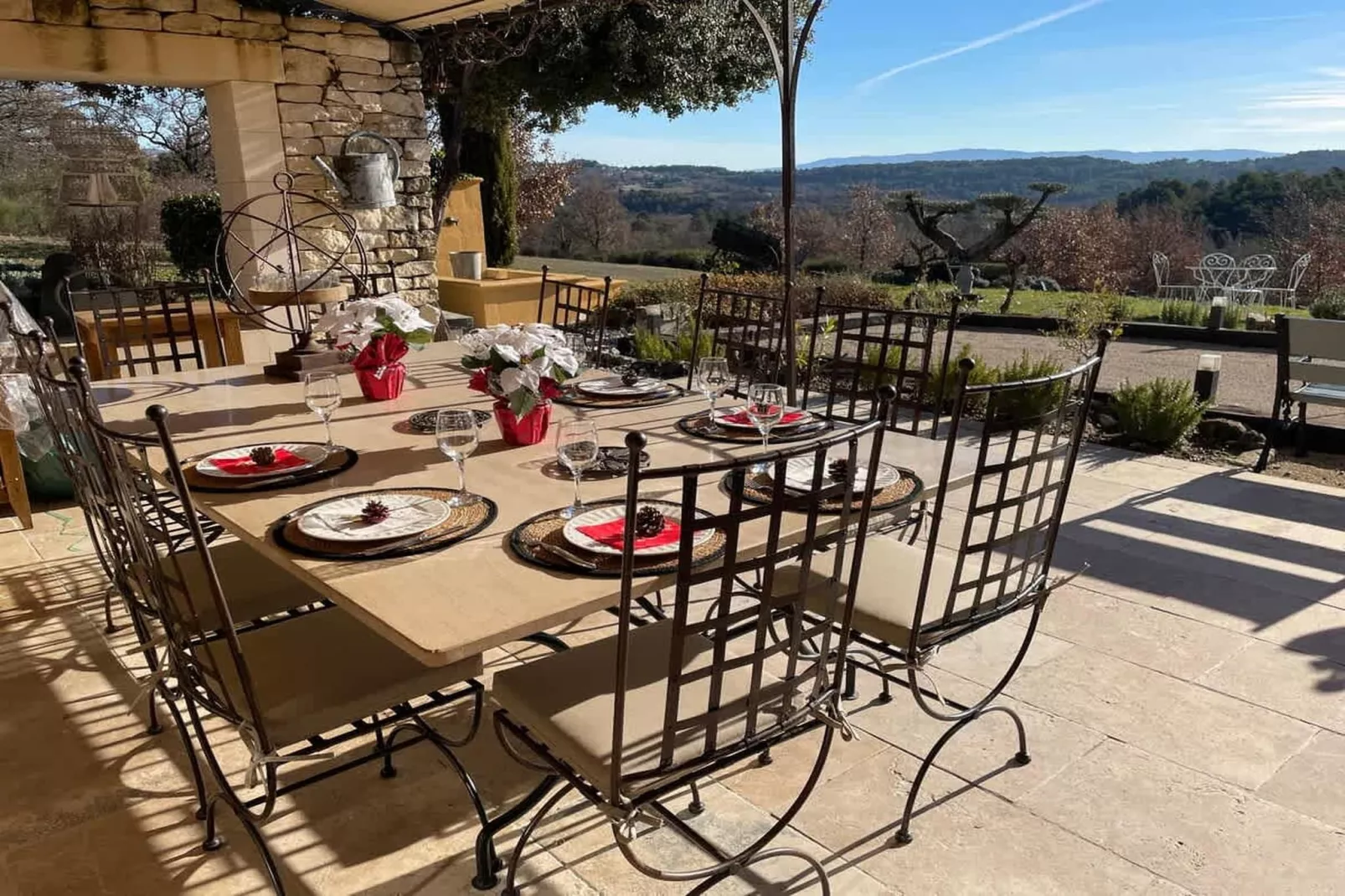 Villa provencale à Murs coeur du Luberon-Terrace balcony