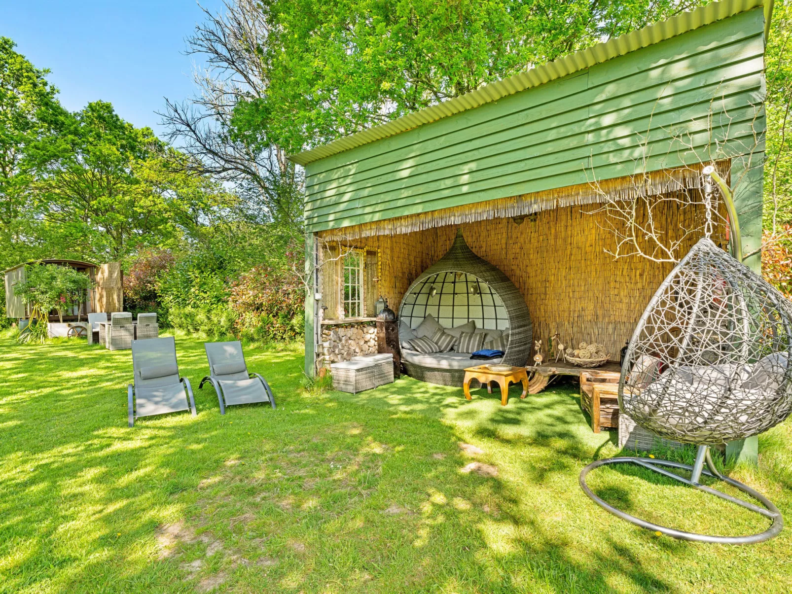 Shepherd's Hut at Hilltop Farm - Inside