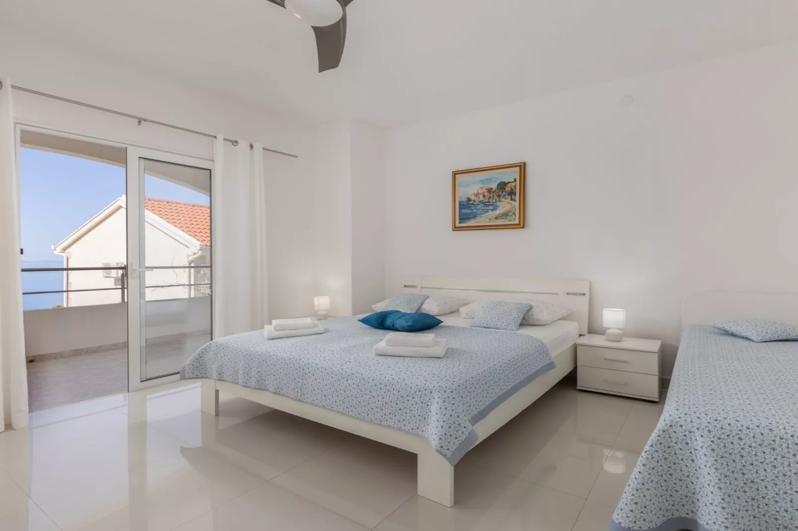 Villa Blanka - Six Bedroom Villa with Swimming Pool and Sea View-Schlafzimmer