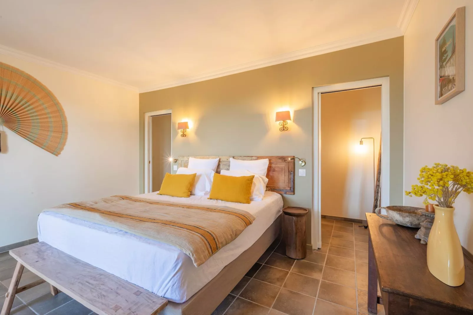 Le Mas Elaïa  votre havre familial avec piscine privée-Chambre