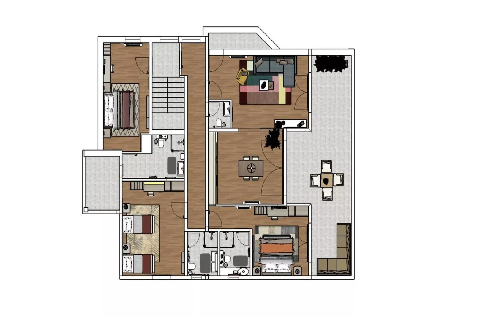Penthouse - Typ 6plus2-Plan